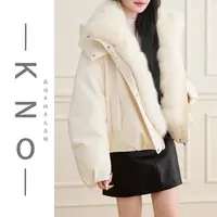 【KNO】秋冬新款四色翻毛领款鹅绒服时尚百搭女士