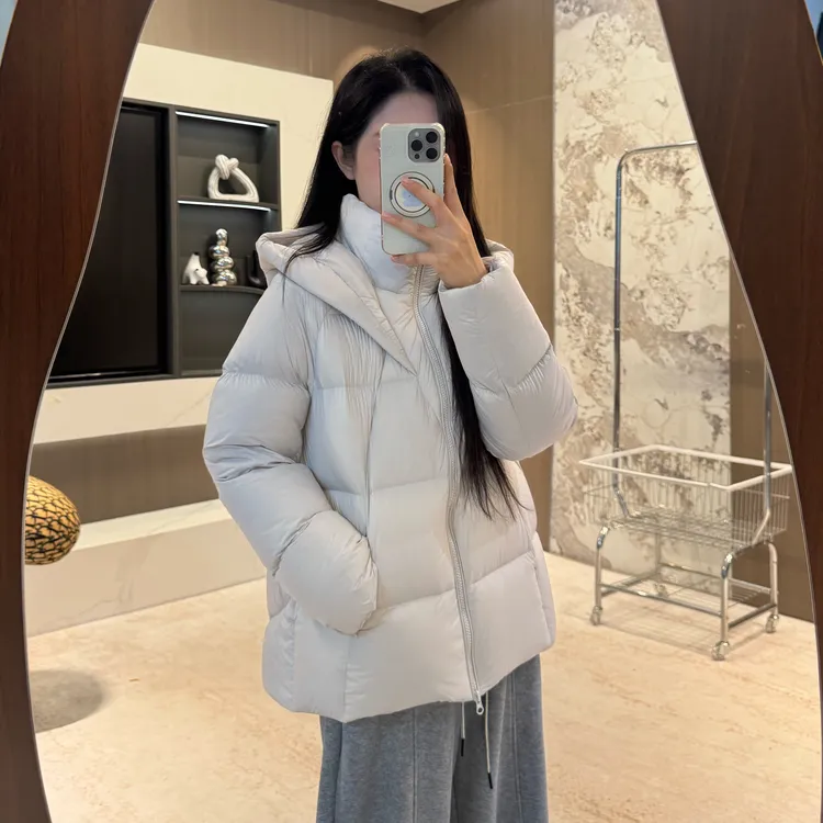 宿慕SUMU 95白鸭绒小绒包韩版连帽羽绒服10-9新款时尚羽绒服2536