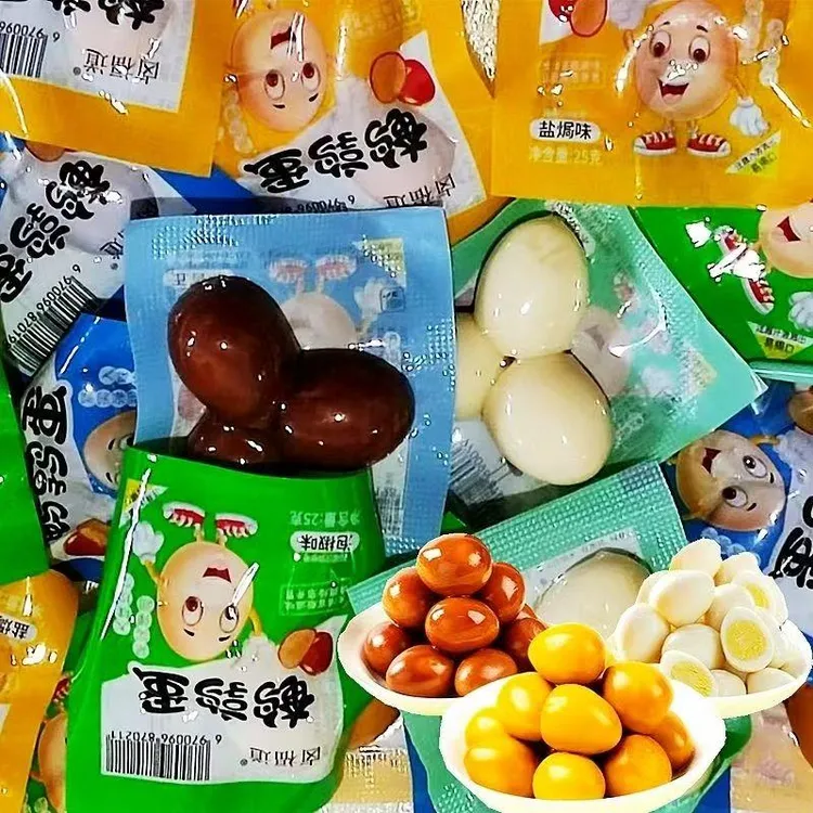 卤福道鹌鹑蛋去壳盐焗五香网红爆款即食卤蛋独立包去壳休闲小吃