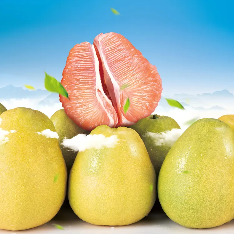 广安正宗龙安柚  单果2斤 红肉柚子酸甜皮厚 介意慎拍 2个装