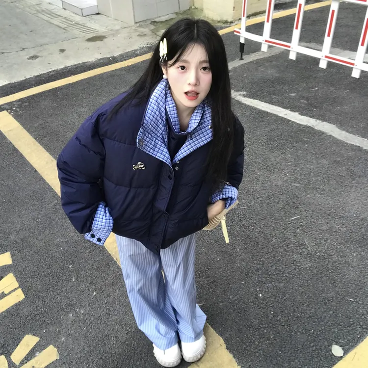 棉衣女2025冬季新款韩版ins加厚棉服短款学生宽松面包服外套潮