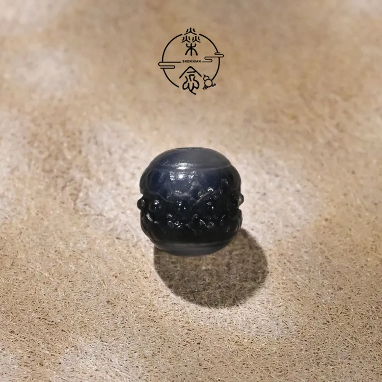 天然糖心玛瑙雕刻莲花座文玩手串手持DIY配饰配珠顶珠腰珠隔珠