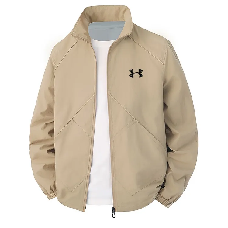 奥莱折扣专区丨UA安德马春秋立领夹克防风户外冲锋衣中年男士外套