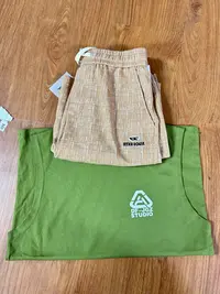 B225套装男款常规短袖套装常规款纯色T恤时尚