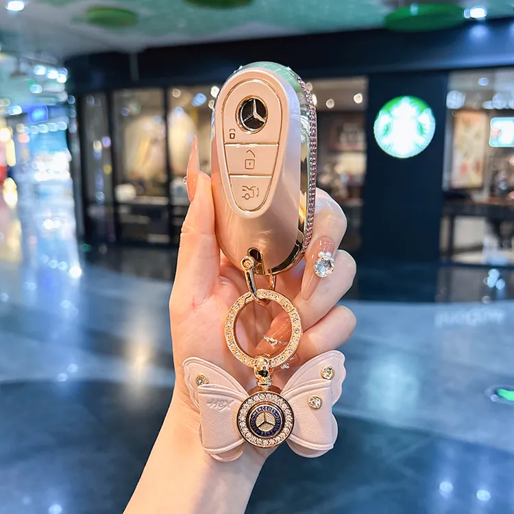 2025款奔驰C260L钥匙套C300L扣C200L壳女士汽车用品E300L包新C级