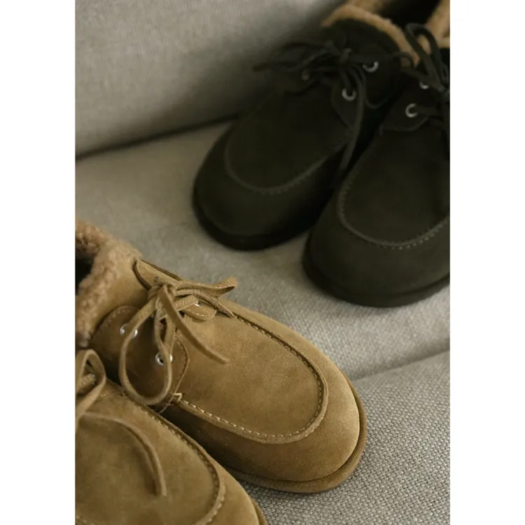 BAYBERYL老贝豆豆鞋*加绒蝴蝶结绒面冬平底乐福鞋9DD5K0921-11/11