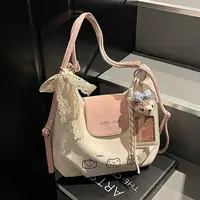艾米兔女包2025新款时尚单肩大容量托特包百搭通勤小众双肩包包女