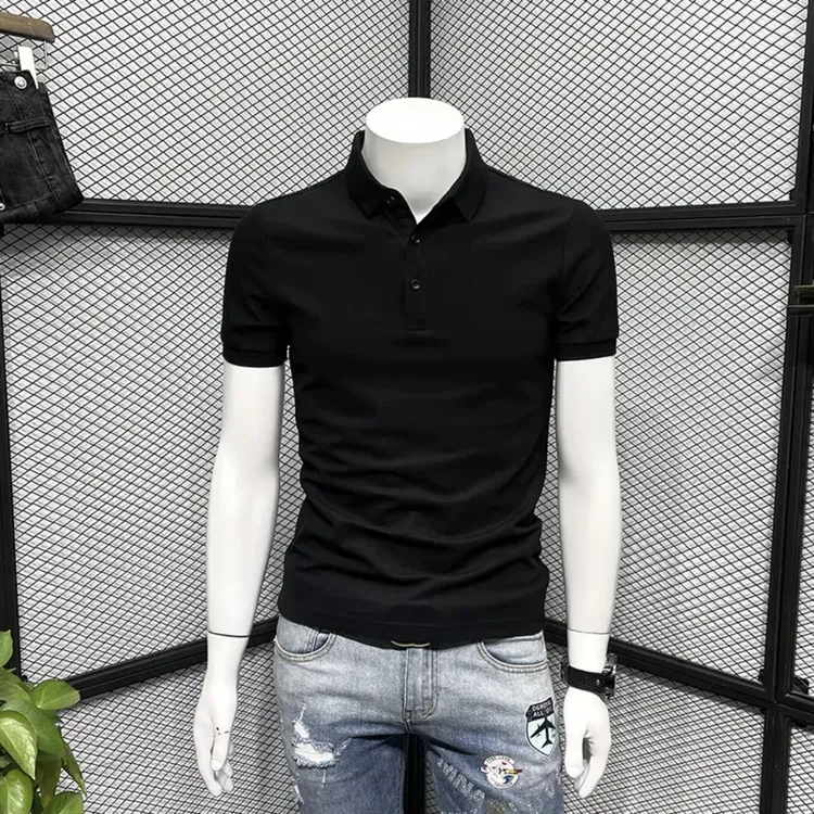 夏装短袖polo衫男2025新款男士保罗翻领t恤潮男透气潮流体恤时尚