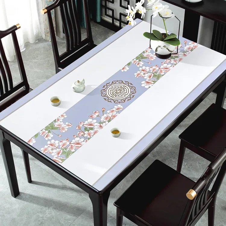 复古轻奢皮革光面桌垫防水防油防烫隔热茶几垫餐桌垫防滑无味高档