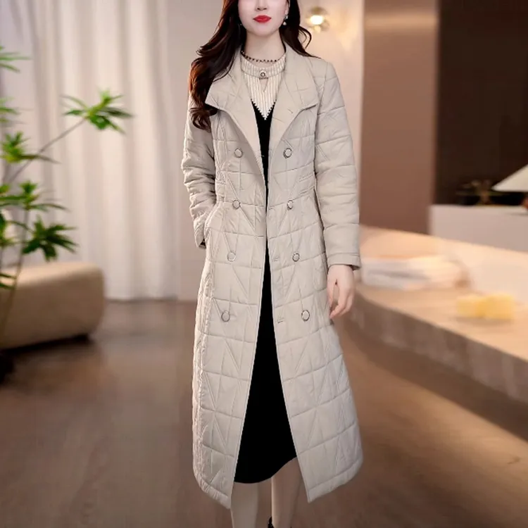 洋气高级感中长款棉服女装爆款2025冬季新款气质显瘦保暖棉衣外套