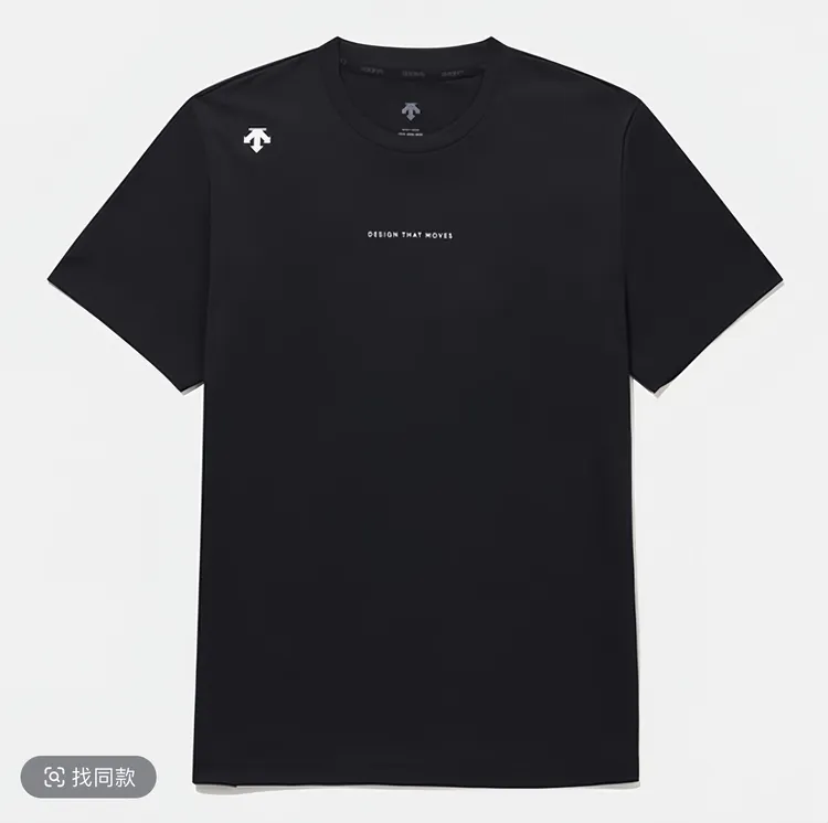 DESCENTE/韩版迪桑特圆领短袖T恤男女同款夏季休闲简约百搭透气