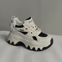 增高10cm百搭老爹鞋女2025春季新款小个子厚底鞋网红内增高女鞋子