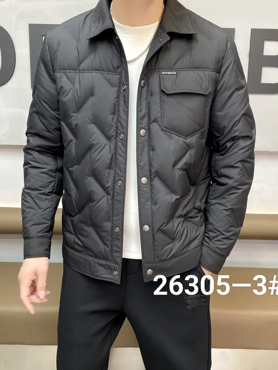 实体同款国标90绒羽绒服保暖潮流休闲收口袖翻领轻薄羽绒外套夹克