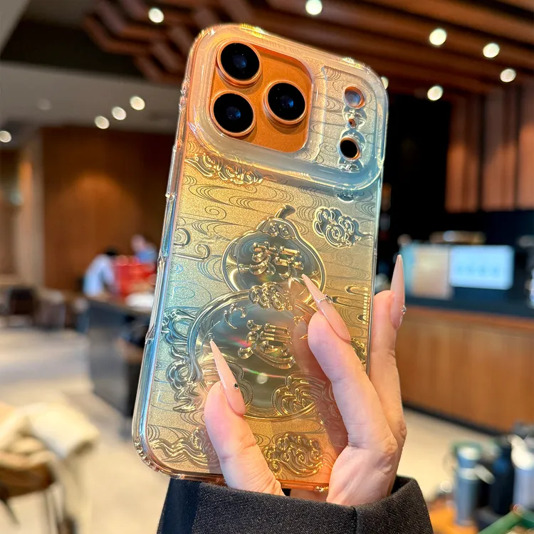 适用苹果17promax手机壳祥云葫芦高级感全包防摔超薄女款小众好看