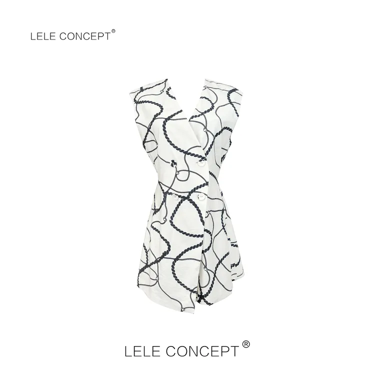 LELE CONCEPT丨【如一】轻奢气质设计师款链条连体裤K0452