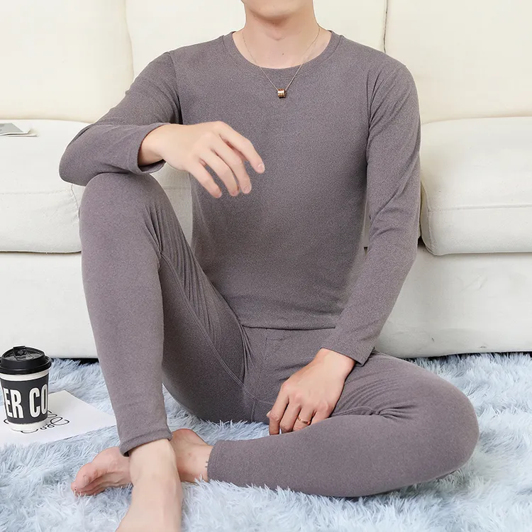 青少年保暖内衣男套装冬季德绒贴身保暖内衣初高中生内穿秋衣秋裤