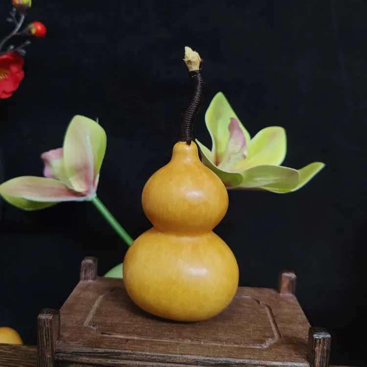 文玩葫芦手把件 八宝午五肚小美独霸 天然文玩葫芦摆件把玩件