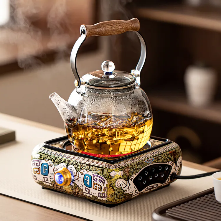 唐仙电陶炉煮茶壶茶具套装礼盒家用玻璃煮茶器乔迁生日新年伴手礼