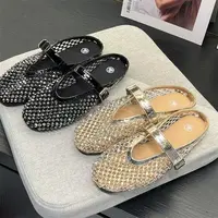 秋休闲款法式拖鞋女新款配裙子包头拖鞋D-62