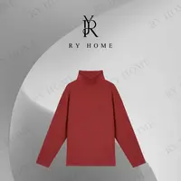 【容雨RYHOME】亲肤柔感高领宽松时尚慵懒风上衣253Y1123