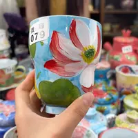 瓷片景德镇手绘高温釉下彩陶瓷茶具