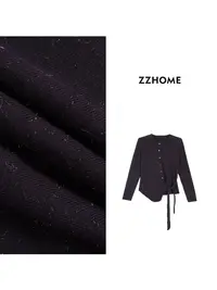 ZOZO HOME ｜反常规基础变奏细闪精织系带毛衣q171816p