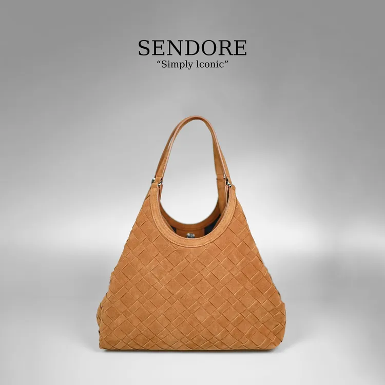 SENDORE 森岛/托特包 文艺风编织通勤托特包单肩包时尚百搭