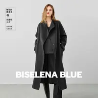 贝茜妮复古绵羊毛双面呢大衣女2025年冬新款外套