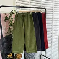 简约复古「水洗灯芯绒」松弛感直筒休闲长裤女E6248