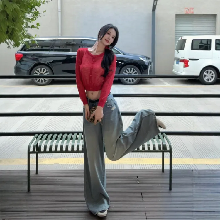 法式超好看独特漂亮针织衫小众时尚气质碎花上衣2025秋季流行穿搭