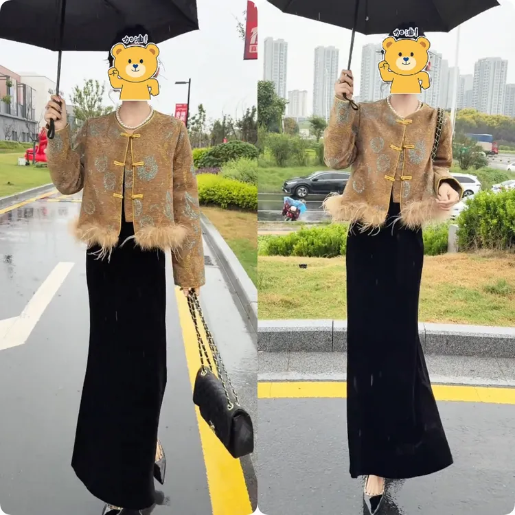  2025秋季新款时尚修身显瘦款女气质网红洋气套装百搭款G6549
