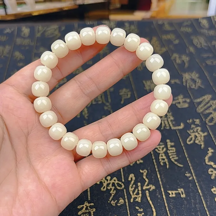 （C02）8*9mm荔枝冻单圈手串天然菩提根串