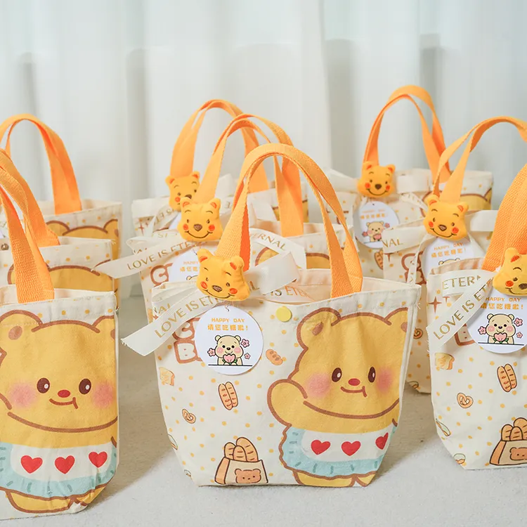 山姆宝宝宴伴手礼满月百日宴周岁儿童生日实用礼品袋帆布包包定制