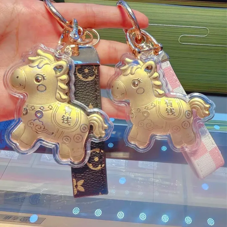 【2026款招财马】马上有钱99钥匙扣包包挂件手机挂绳马上爆富
