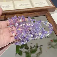 【小紫】MY054 薰衣草紫水贝珠DIY设计手串手链多样性发