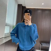 IMFLY金小金自制女装 针织开衫DYW9929秋季娃娃领纯色针织上衣