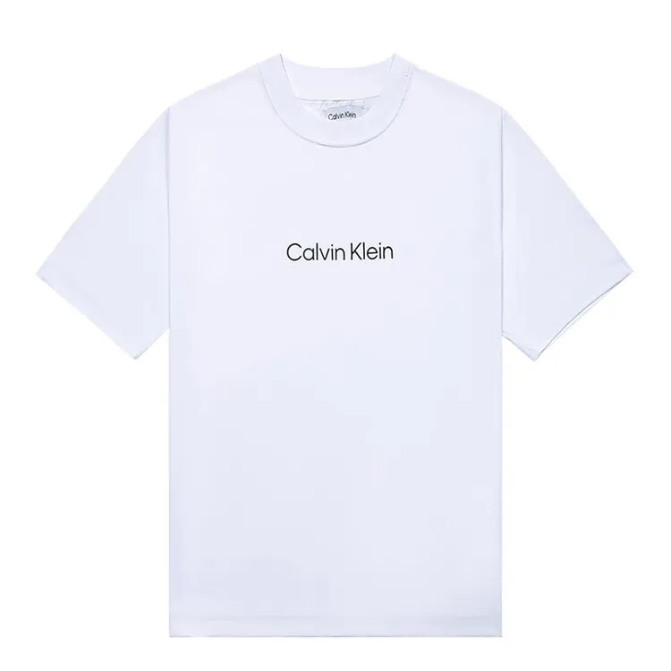 Calvin Klein/卡尔文·克雷恩重磅t恤男夏季宽松男士短袖 香港直邮