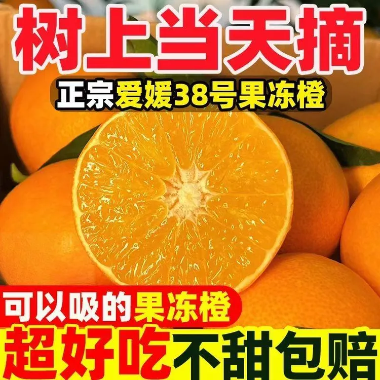 【商超同款】果冻橙爱媛38号新鲜水果四川5/9斤爆汁橙薄皮现摘现发