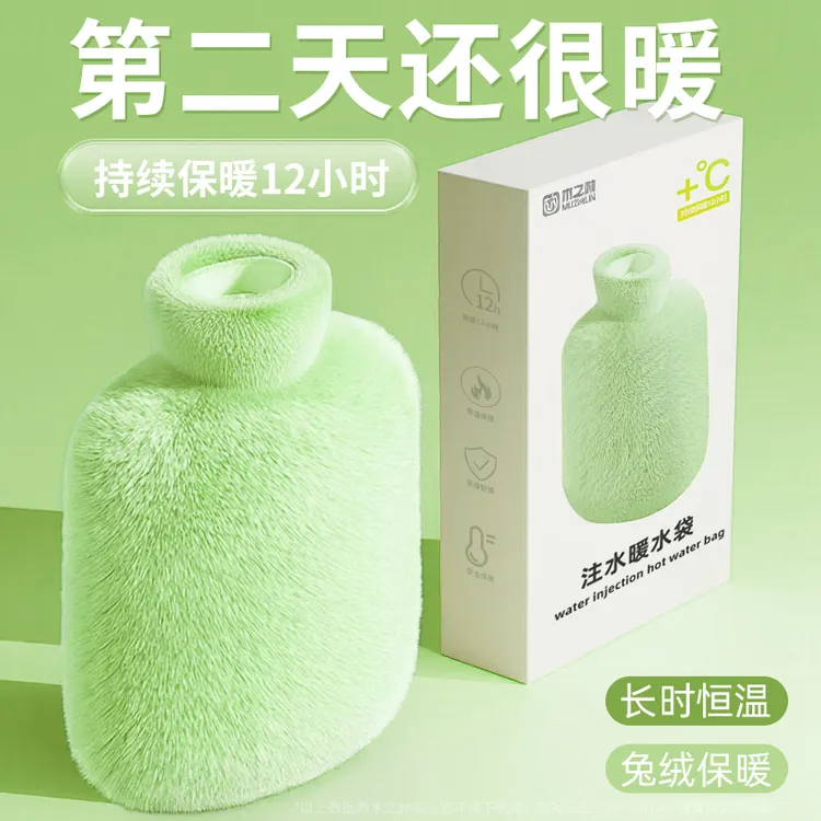 热水袋加厚防爆2025新款硅胶暖手宝注水式暖水袋被窝睡觉专用神器