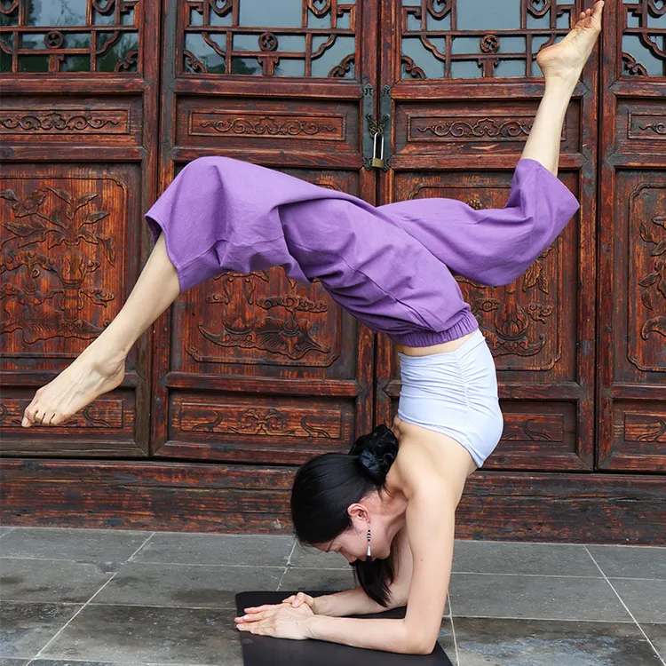 【磨毛萝卜裤】高级毛绒感瑜伽裤女高腰宽松普拉提健身运动裤外穿