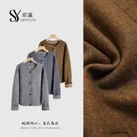 【仟娜】细节感满满~时尚百搭圆领单排扣格子拼接外套SY73WT99150