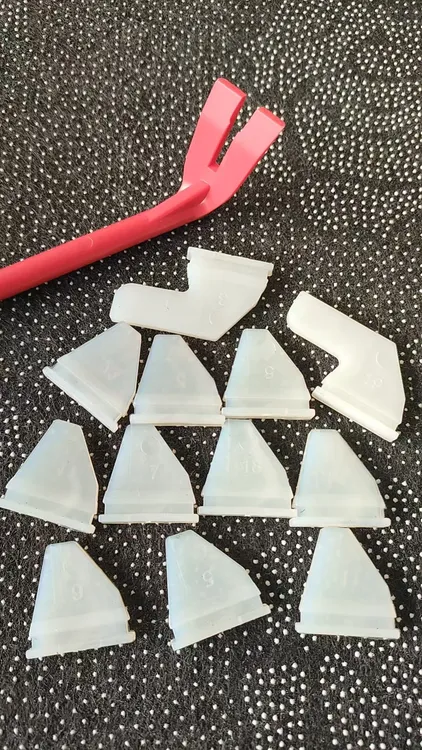 机麻大盘牛筋块，1个安装神器（送牛筋块12个）透明。通用，麻将机配件