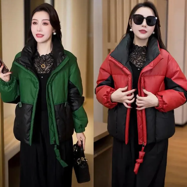 时尚棉服外套女2025冬季新款洋气保暖棉衣韩版宽松休闲加厚棉袄