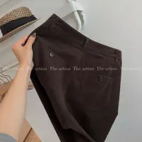 The Artizzi《柏木归秋》秋季灯芯绒直筒百搭长裤