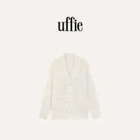 UFFIE于绘 拉绒针织长开衫