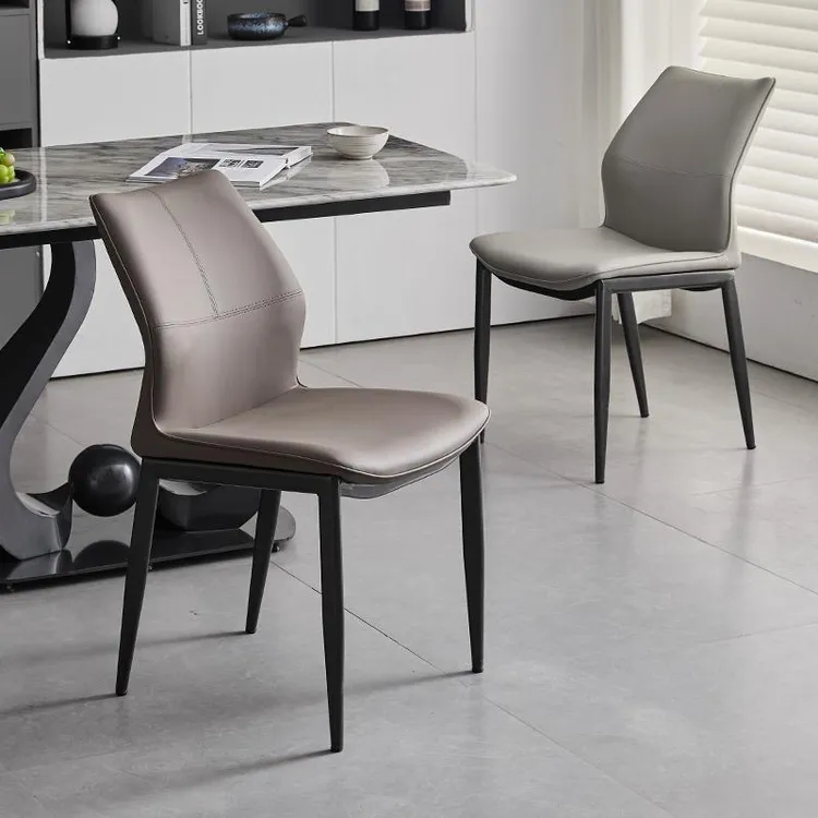 简约客厅椅北欧轻奢餐椅家用椅子餐厅意式靠背凳凳子餐桌椅靠背椅