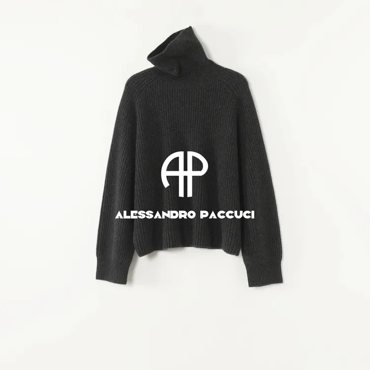 AP洛哥54271ST【海绵蛋糕】100羊绒高领宽松多色时尚休闲套头针织衫