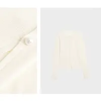 【珍珠涟漪】柔暖气质修身珍珠扣针织衫