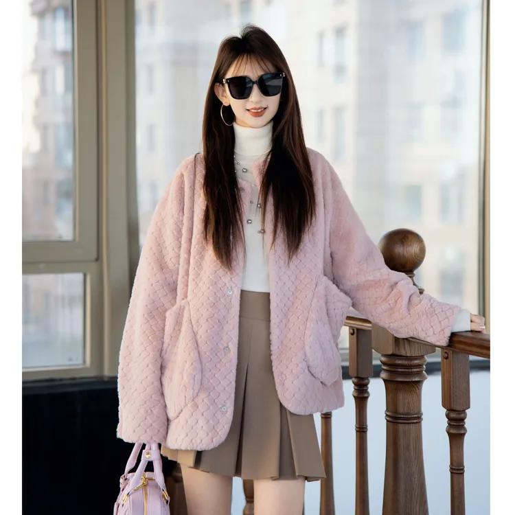 阿玛施AMASS【冬日小泡芙】秋冬时尚休闲百搭宽松厚外套5400830