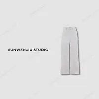 swx studio2店 “麦田白牛”衣柜b备极简百搭四面弹白色牛仔裤
